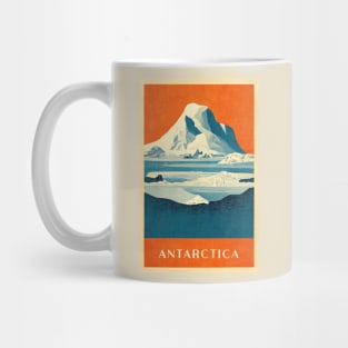 Antarctica Retro Travel Mug
